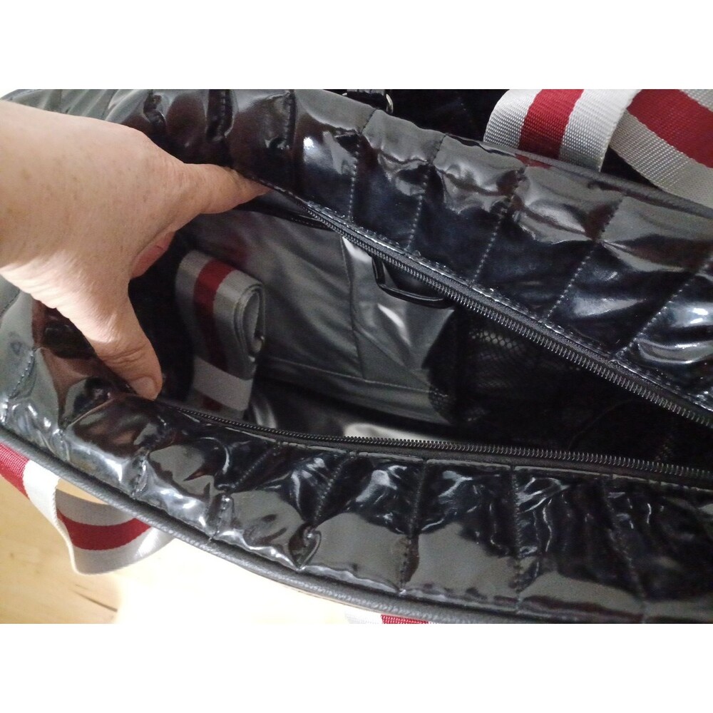 Anthropologie Black red Tennis Bag and bag set By Think Royln - Picture 12 of 13